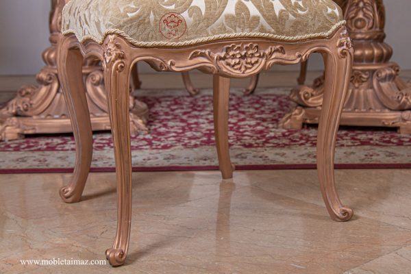 میز غذاخوری 8 نفره مدل پایه گلدونی مارکیز - Image 5
